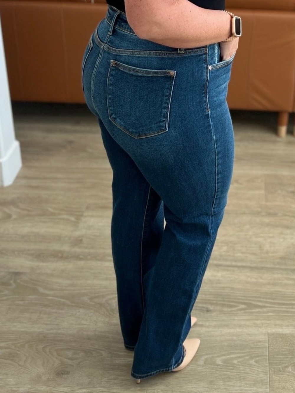 JUDY BLUE
HIGH RISE BUTTON FLY STRAIGHT JEANS  JB82556 Dad Jean NWT 15/32 - Picture 2 of 8